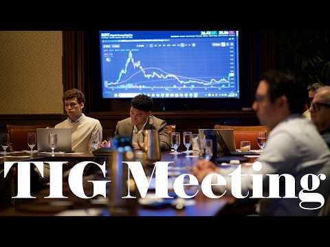 YouTube thumbnail for a TIG meeting recording